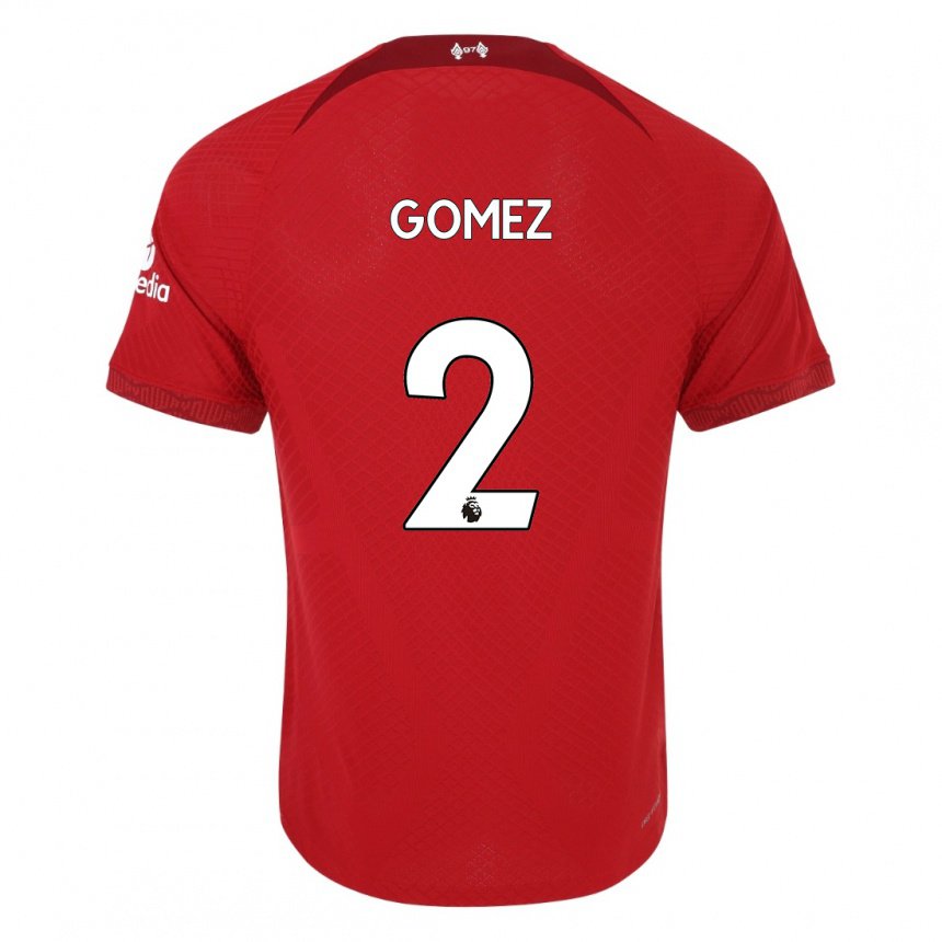 Niño Camiseta Joe Gomez #2 Rojo Oscuro 1ª Equipación 2022/23 La Camisa
