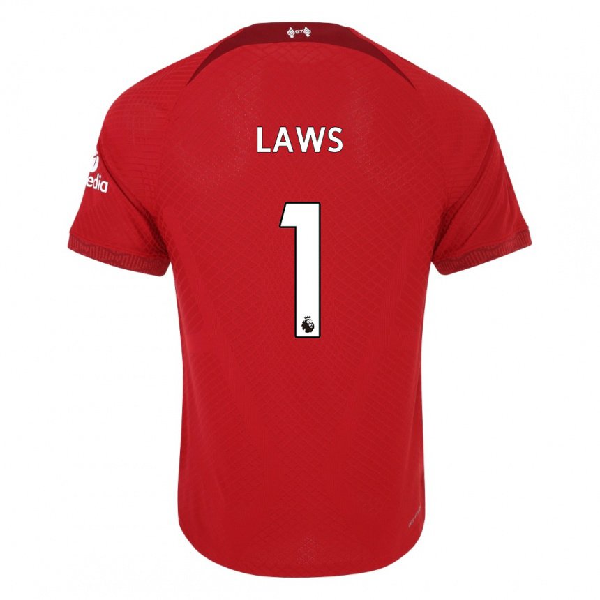 Niño Camiseta Rachael Laws #1 Rojo Oscuro 1ª Equipación 2022/23 La Camisa
