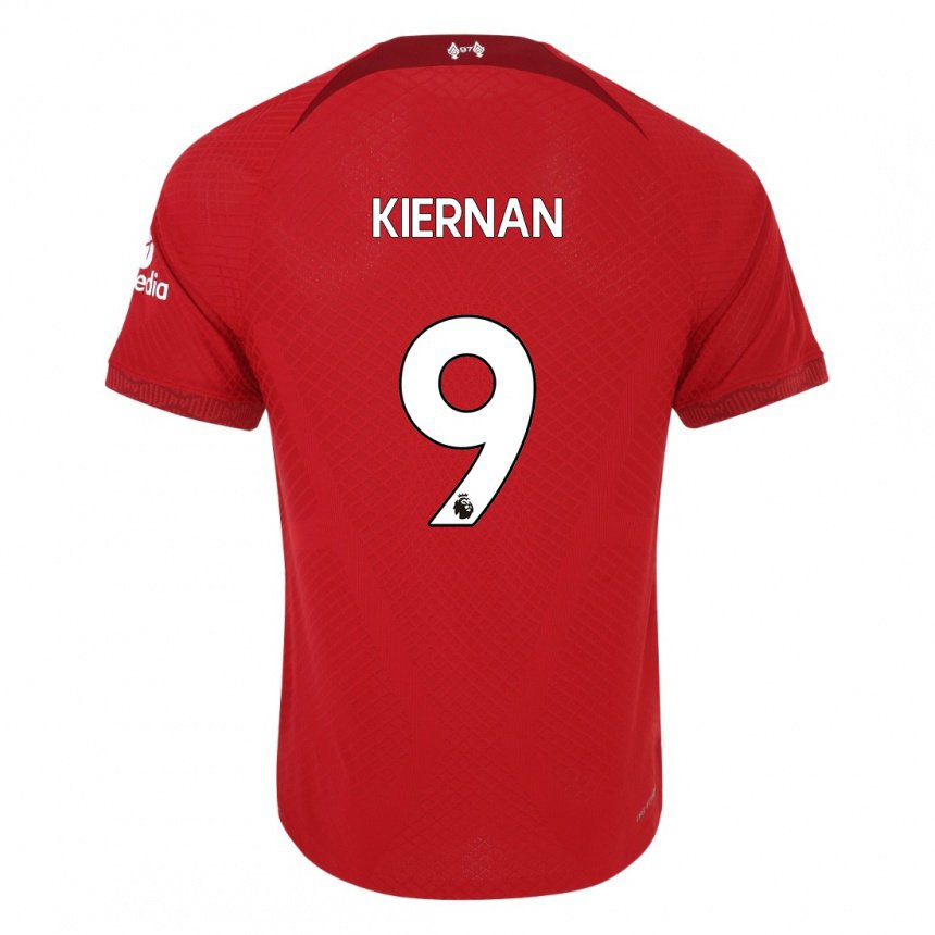 Niño Camiseta Leanne Kiernan #9 Rojo Oscuro 1ª Equipación 2022/23 La Camisa
