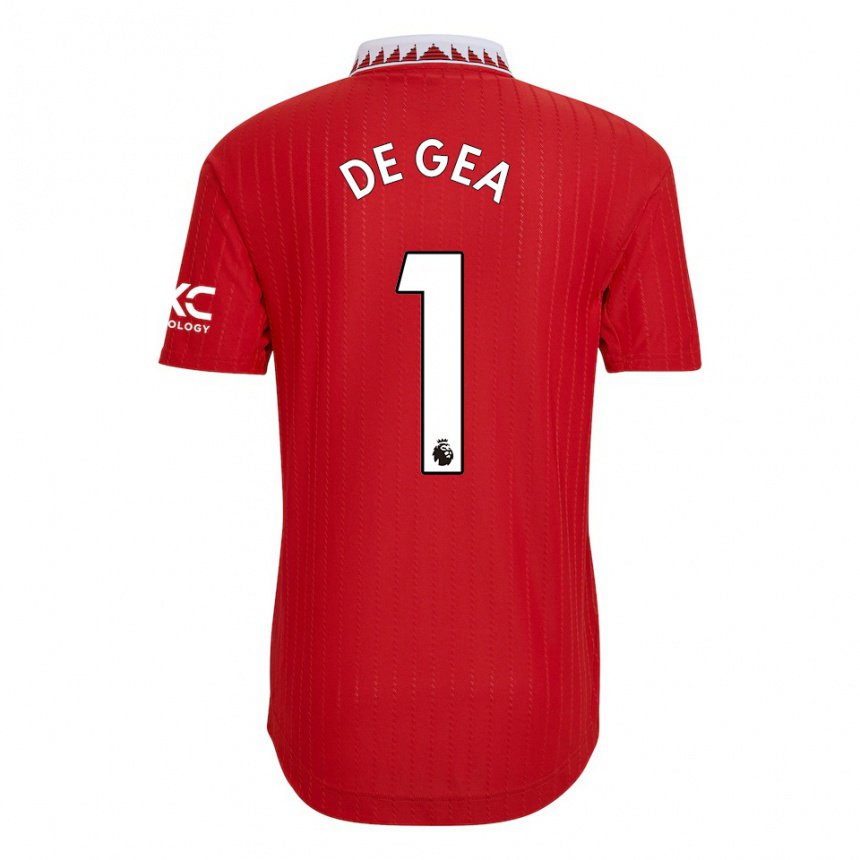 Niño Camiseta David De Gea #1 Rojo 1ª Equipación 2022/23 La Camisa
