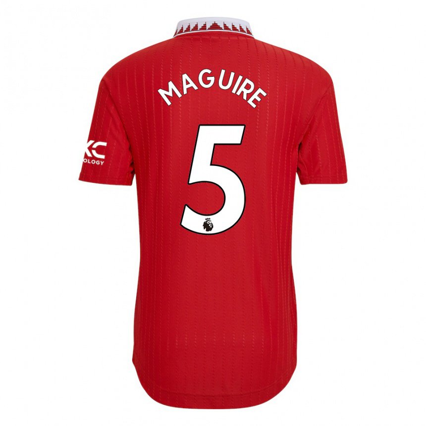 Niño Camiseta Harry Maguire #5 Rojo 1ª Equipación 2022/23 La Camisa