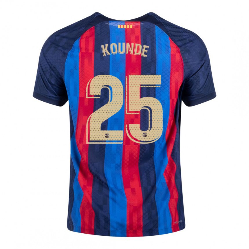 Niño Camiseta Jules Kounde #25 Azul Escarlata 1ª Equipación 2022/23 La Camisa