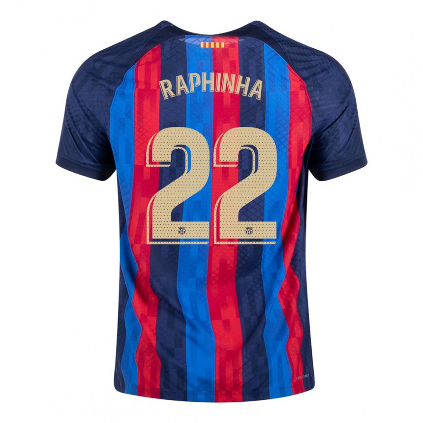 Niño Camiseta Raphinha #22 Azul Escarlata 1ª Equipación 2022/23 La Camisa