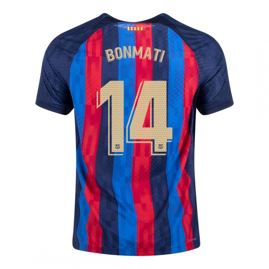 Niño Camiseta Aitana Bonmati #14 Azul Escarlata 1ª Equipación 2022/23 La Camisa