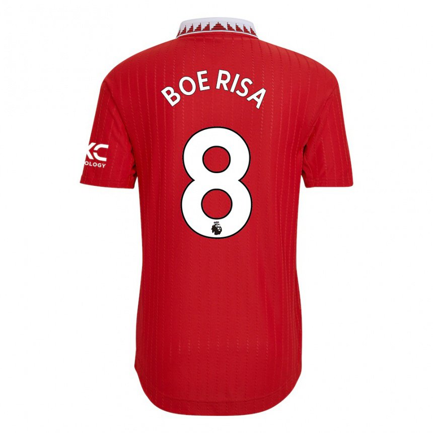 Niño Camiseta Vilde Boe Risa #8 Rojo 1ª Equipación 2022/23 La Camisa
