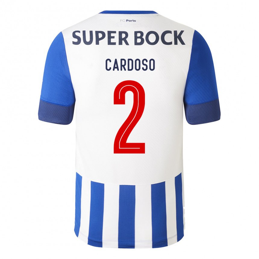 Niño Camiseta Fabio Cardoso #2 Azul Real 1ª Equipación 2022/23 La Camisa