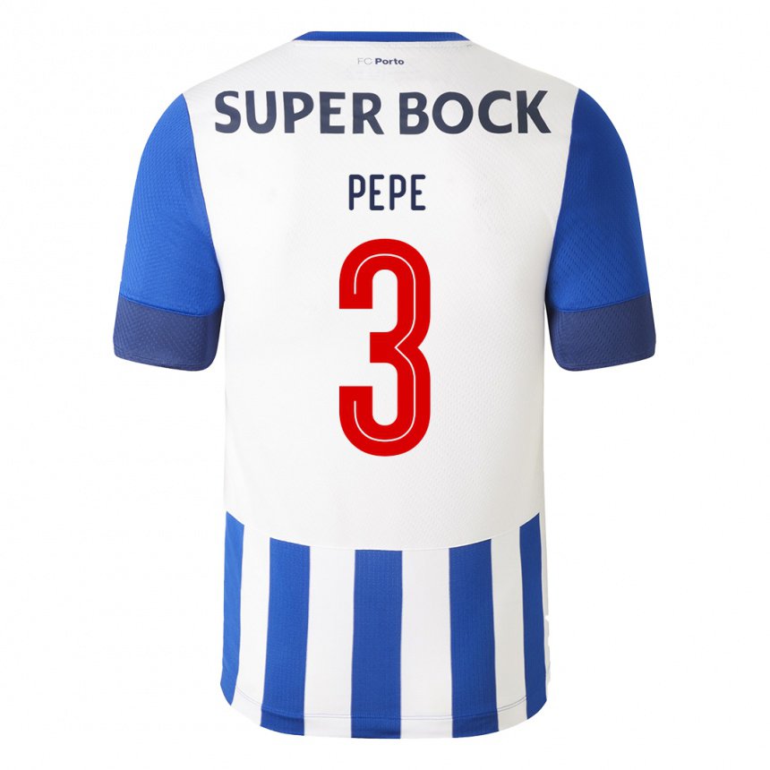 Niño Camiseta Pepe #3 Azul Real 1ª Equipación 2022/23 La Camisa