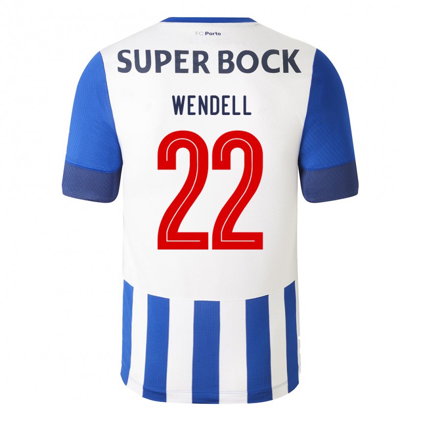 Niño Camiseta Wendell #22 Azul Real 1ª Equipación 2022/23 La Camisa