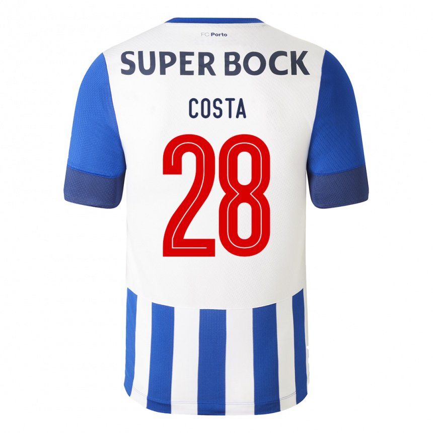 Niño Camiseta Bruno Costa #28 Azul Real 1ª Equipación 2022/23 La Camisa