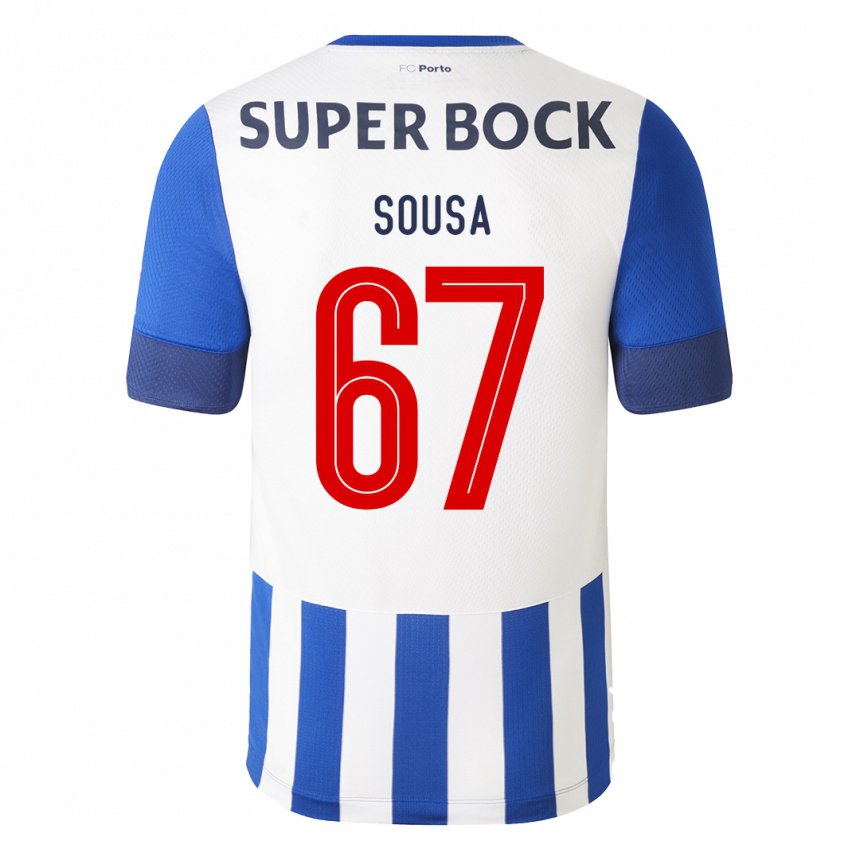 Niño Camiseta Vasco Sousa #67 Azul Real 1ª Equipación 2022/23 La Camisa