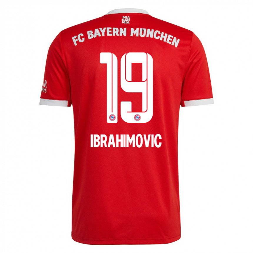 Niño Camiseta Arijon Ibrahimovic #19 Neon Rojo Blanco 1ª Equipación 2022/23 La Camisa