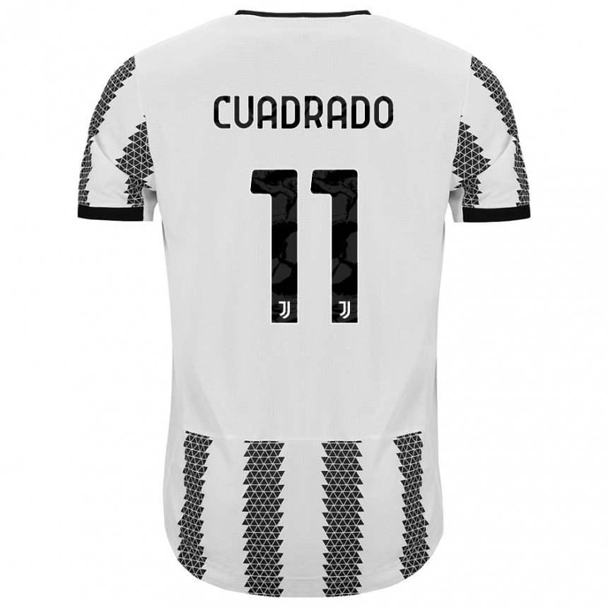 Niño Camiseta Juan Cuadrado #11 Blanco Negro 1ª Equipación 2022/23 La Camisa