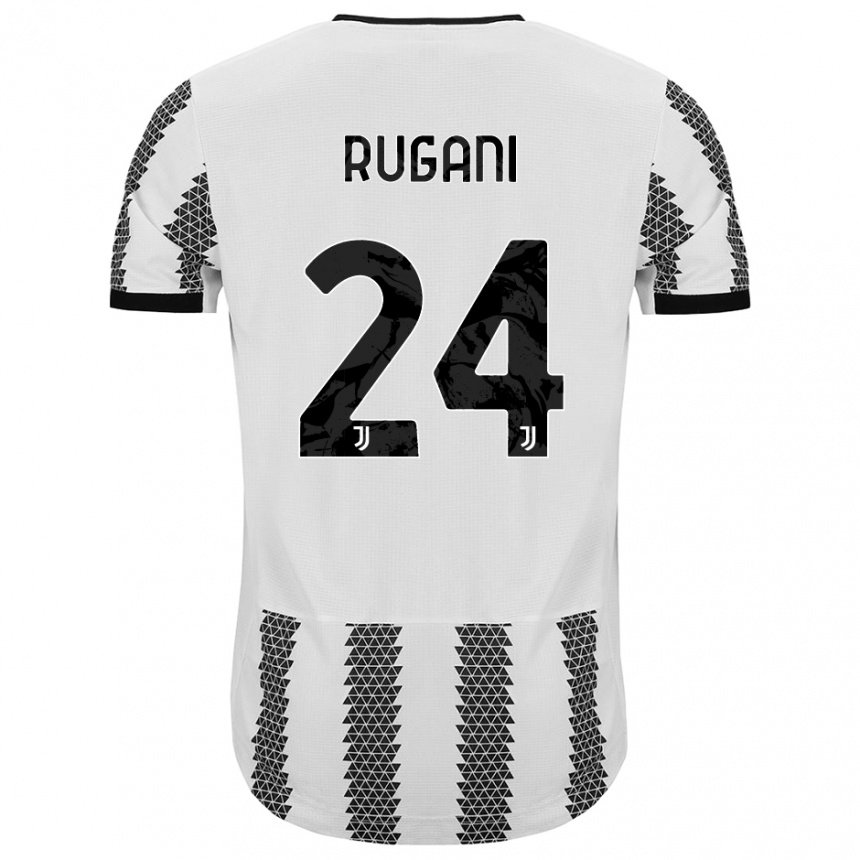 Niño Camiseta Daniele Rugani #24 Blanco Negro 1ª Equipación 2022/23 La Camisa