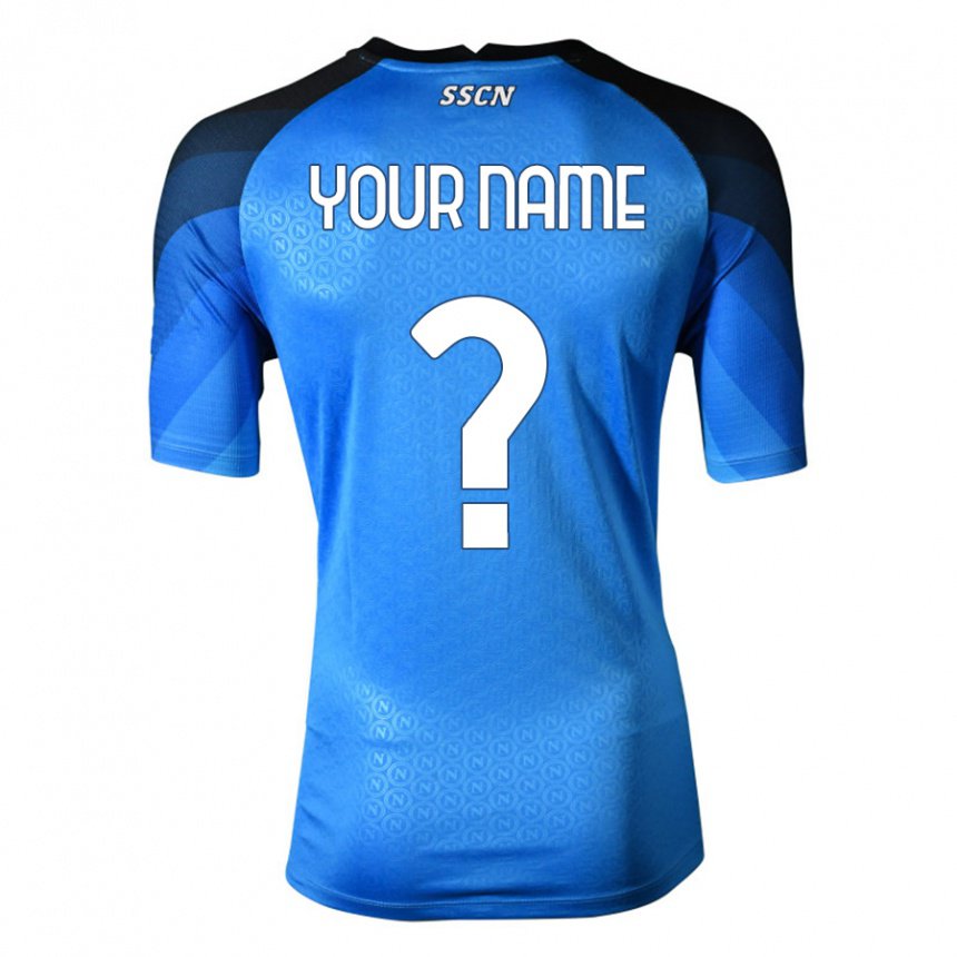 Niño Camiseta Su Nombre #0 Azul Oscuro Gris 1ª Equipación 2022/23 La Camisa