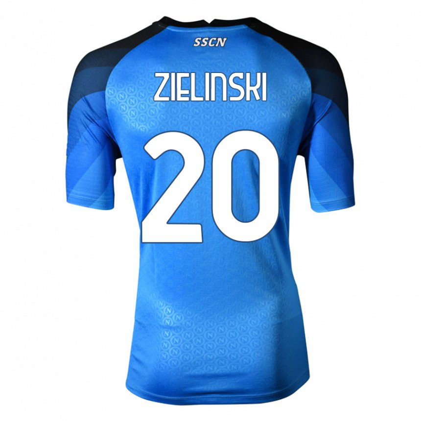 Niño Camiseta Piotr Zielinski #20 Azul Oscuro Gris 1ª Equipación 2022/23 La Camisa