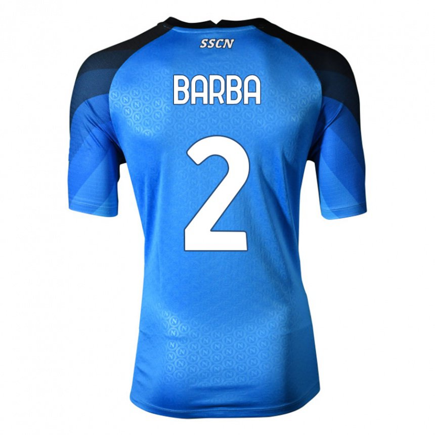 Niño Camiseta Benedetto Barba #2 Azul Oscuro Gris 1ª Equipación 2022/23 La Camisa
