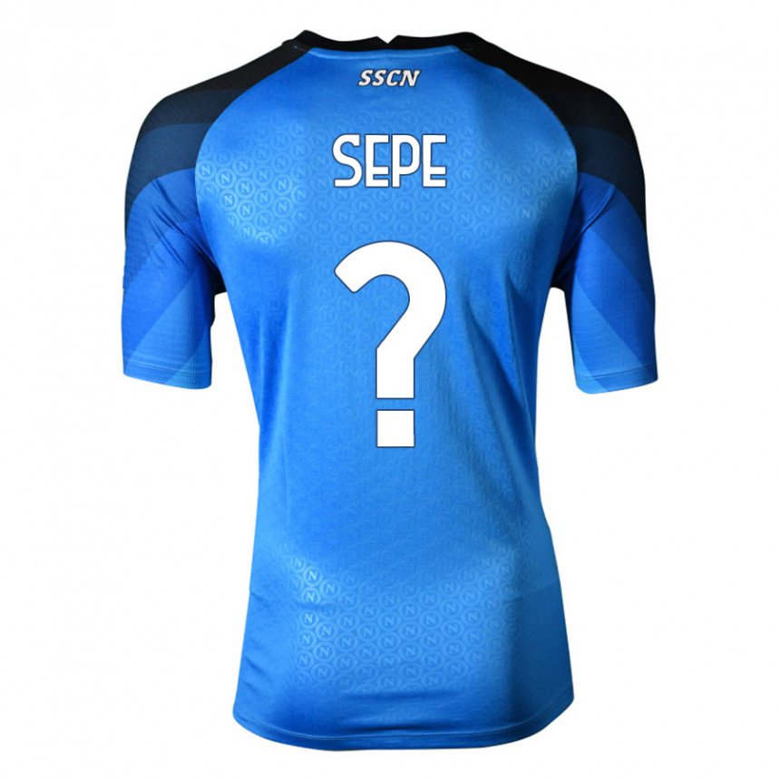 Niño Camiseta Mauro Sepe #0 Azul Oscuro Gris 1ª Equipación 2022/23 La Camisa