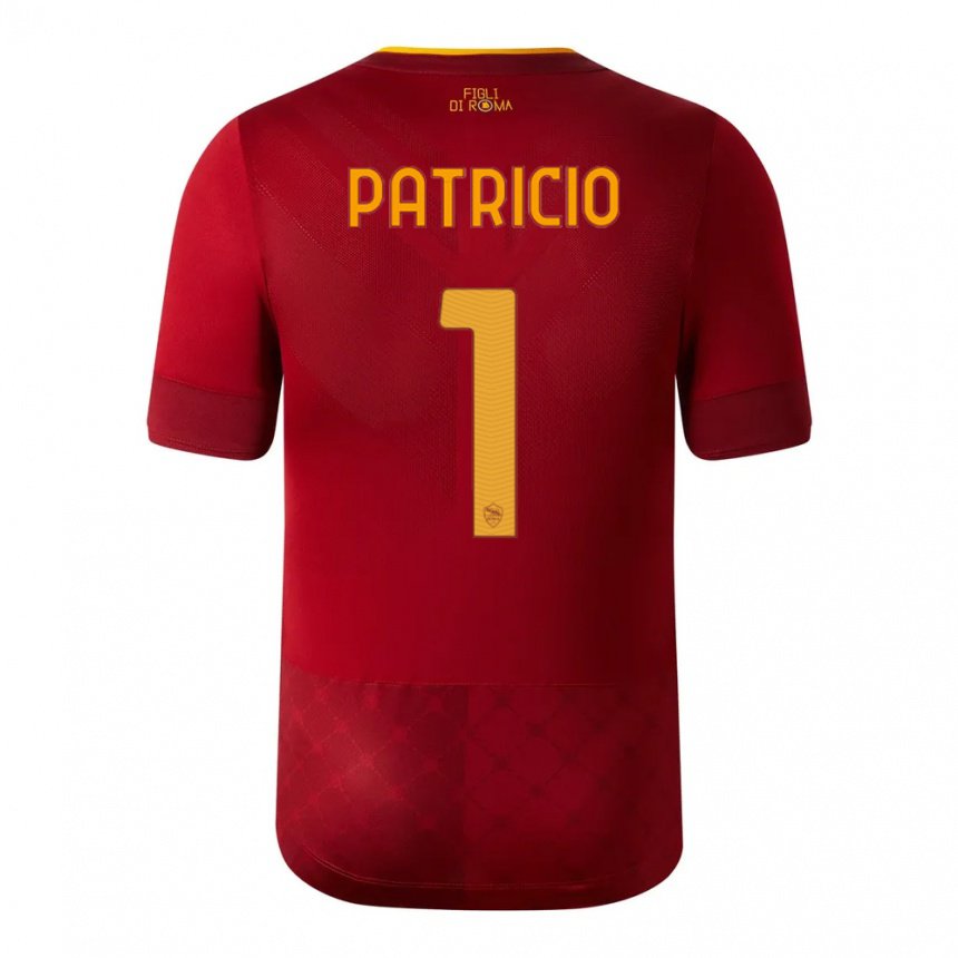 Niño Camiseta Rui Patricio #1 Marrón Rojo 1ª Equipación 2022/23 La Camisa