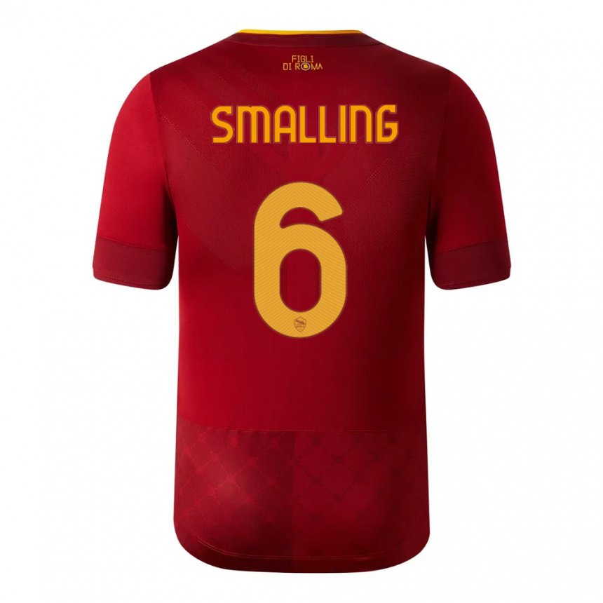 Niño Camiseta Chris Smalling #6 Marrón Rojo 1ª Equipación 2022/23 La Camisa