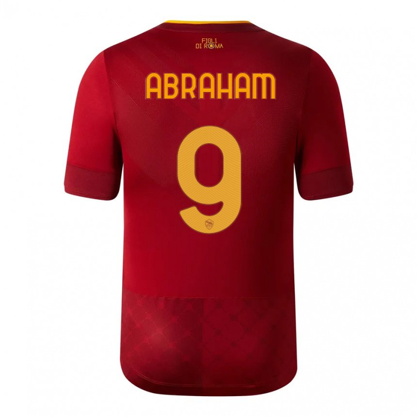 Niño Camiseta Tammy Abraham #9 Marrón Rojo 1ª Equipación 2022/23 La Camisa