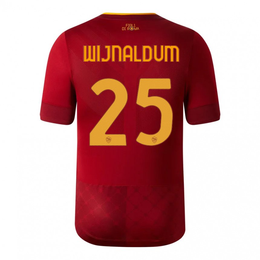 Niño Camiseta Georginio Wijnaldum #25 Marrón Rojo 1ª Equipación 2022/23 La Camisa