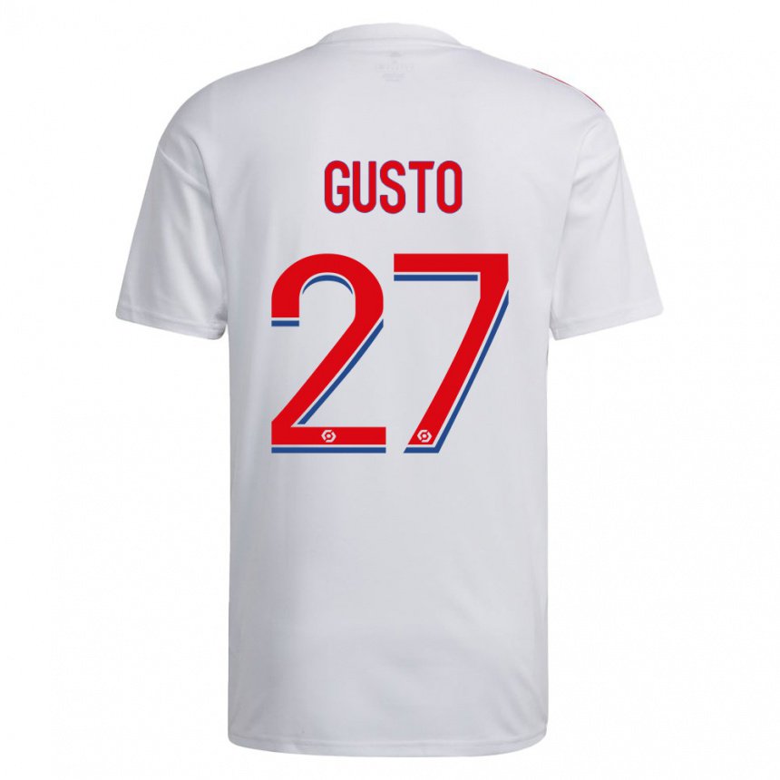Niño Camiseta Malo Gusto #27 Blanco Azul Rojo 1ª Equipación 2022/23 La Camisa