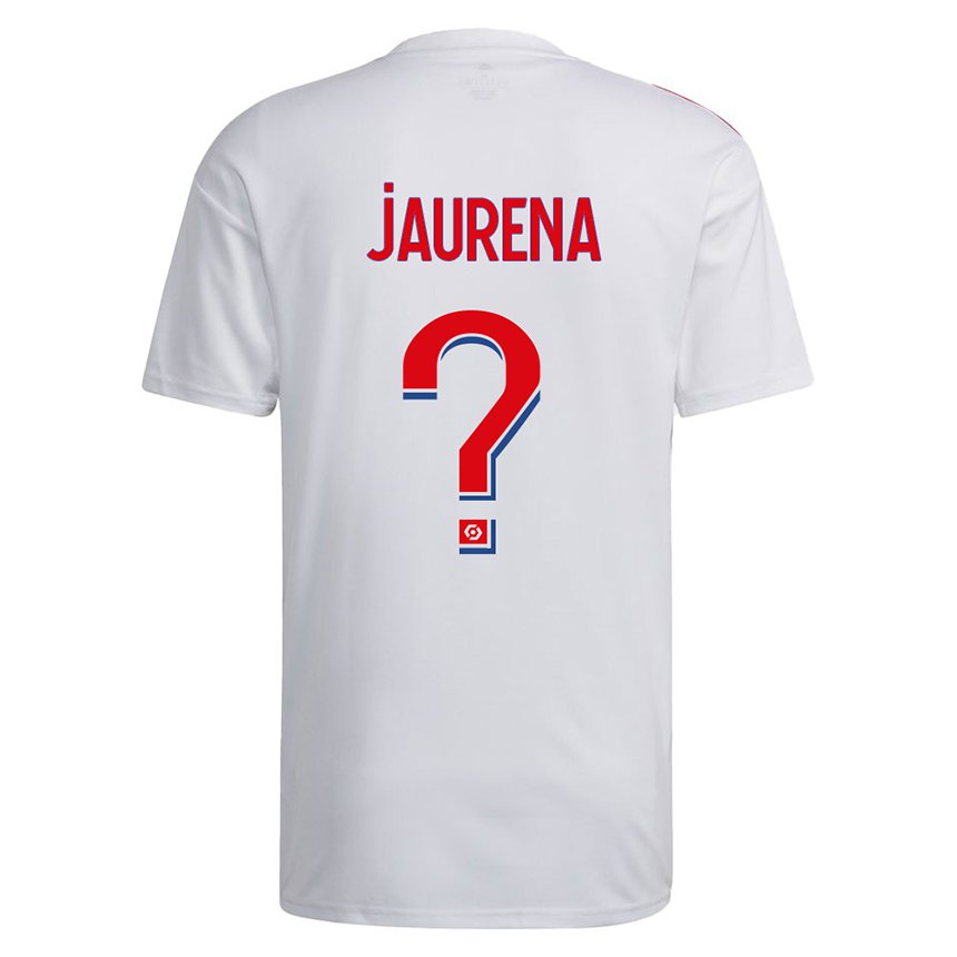 Niño Camiseta Ines Jaurena #0 Blanco Azul Rojo 1ª Equipación 2022/23 La Camisa