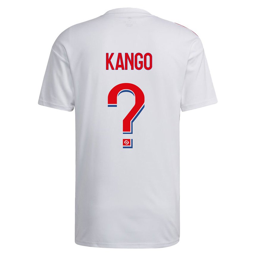 Niño Camiseta Steeve Kango #0 Blanco Azul Rojo 1ª Equipación 2022/23 La Camisa