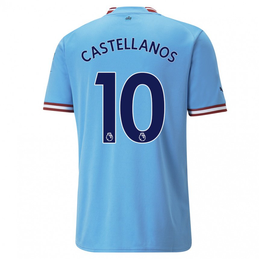 Niño Camiseta Deyna Castellanos #10 Azul Rojo 1ª Equipación 2022/23 La Camisa