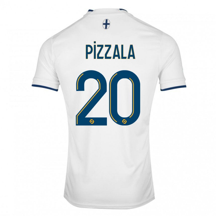 Niño Camiseta Caroline Pizzala #20 Zafiro Blanco 1ª Equipación 2022/23 La Camisa