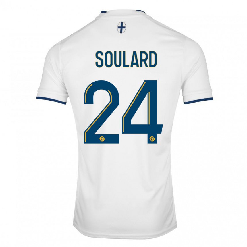 Niño Camiseta Amandine Soulard #24 Zafiro Blanco 1ª Equipación 2022/23 La Camisa