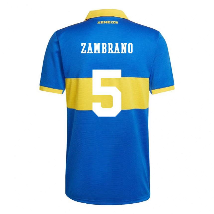 Niño Camiseta Carlos Zambrano #5 Amarillo Olímpico 1ª Equipación 2022/23 La Camisa