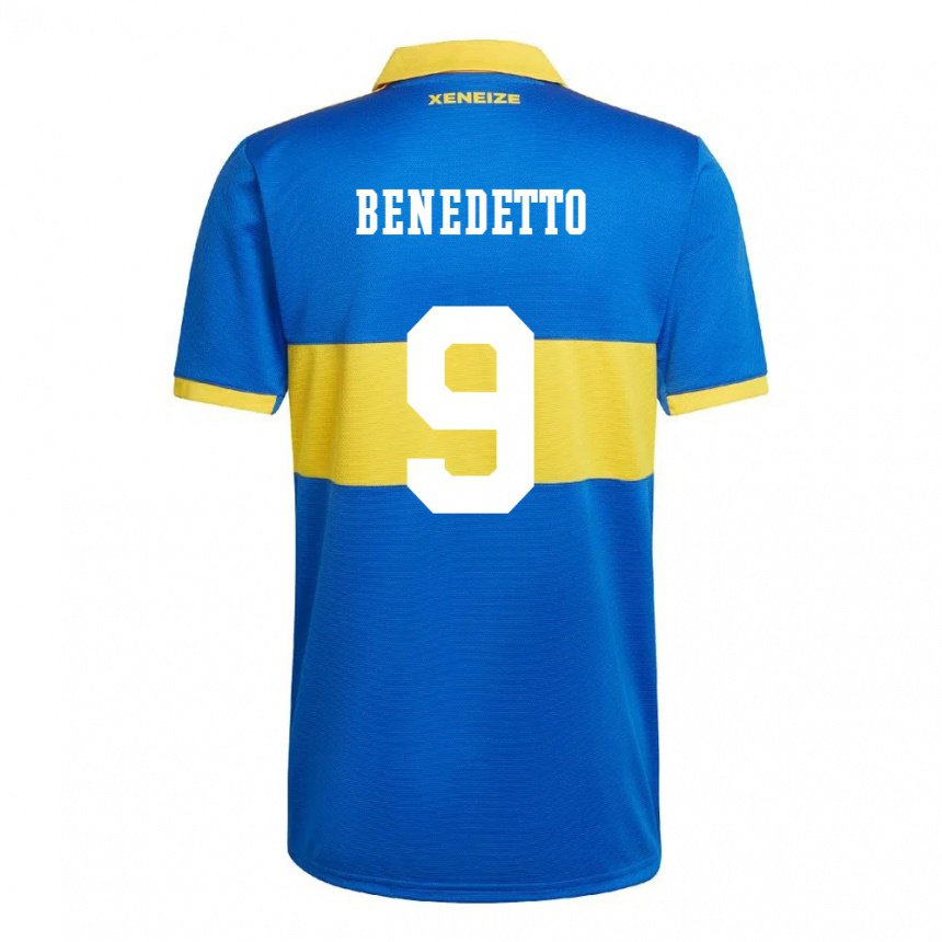 Niño Camiseta Dario Benedetto #9 Amarillo Olímpico 1ª Equipación 2022/23 La Camisa