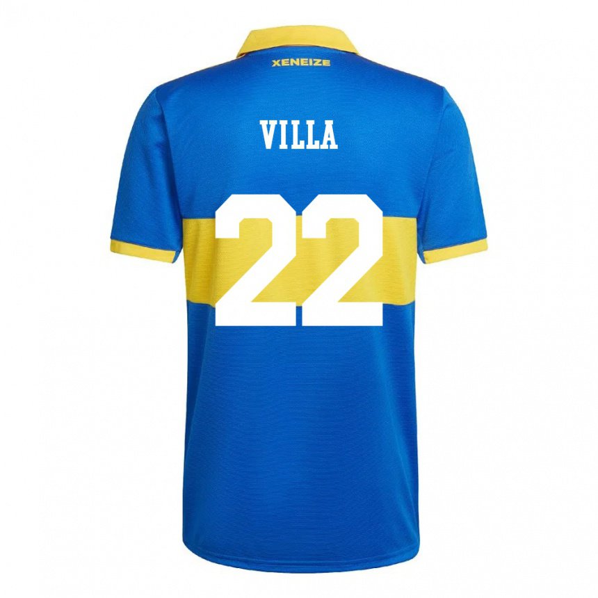 Niño Camiseta Sebastian Villa #22 Amarillo Olímpico 1ª Equipación 2022/23 La Camisa