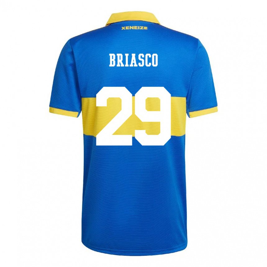 Niño Camiseta Norberto Briasco #29 Amarillo Olímpico 1ª Equipación 2022/23 La Camisa