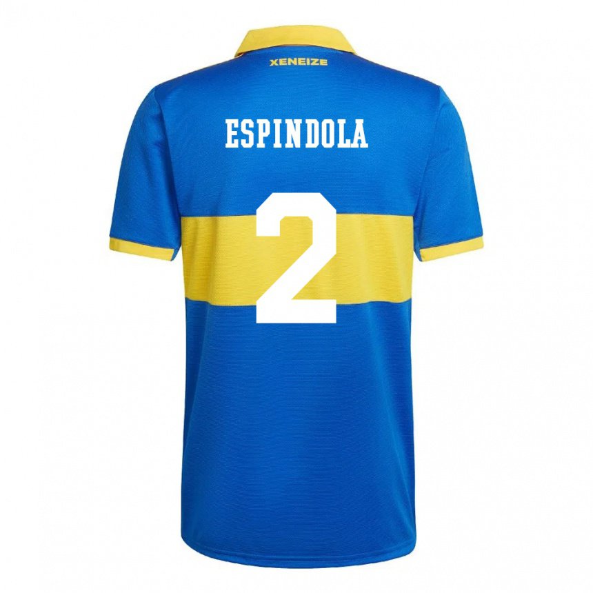 Niño Camiseta Noelia Espindola #2 Amarillo Olímpico 1ª Equipación 2022/23 La Camisa
