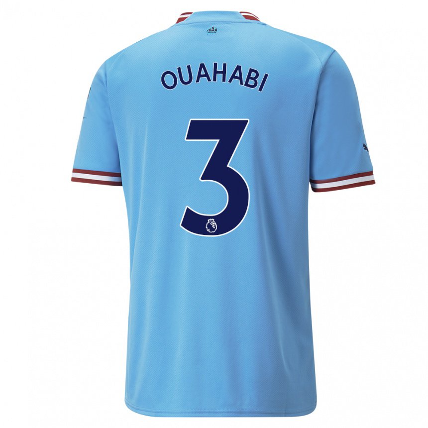 Niño Camiseta Leila Ouahabi #3 Azul Rojo 1ª Equipación 2022/23 La Camisa