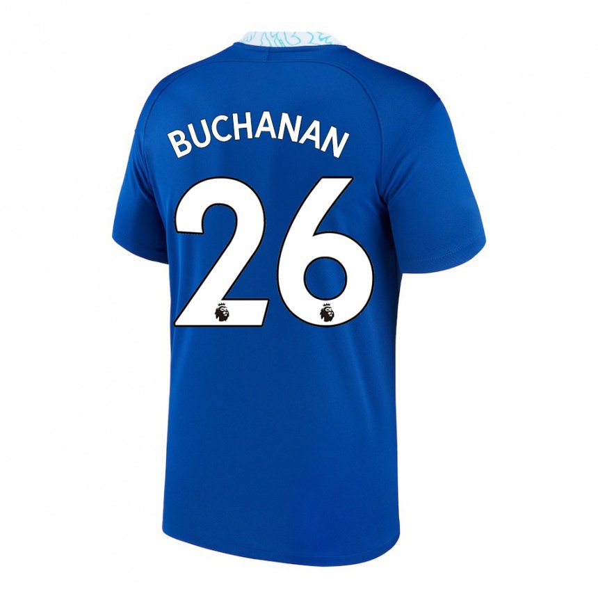 Niño Camiseta Kadeisha Buchanan #26 Azul Oscuro 1ª Equipación 2022/23 La Camisa
