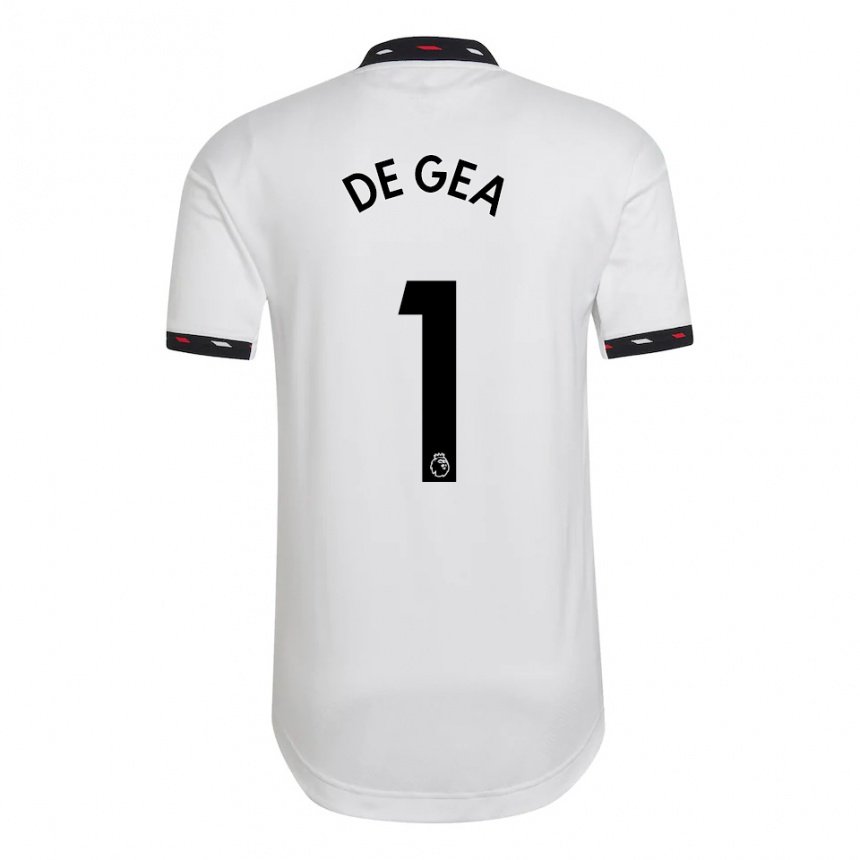 Niño Camiseta David De Gea #1 Blanco 2ª Equipación 2022/23 La Camisa