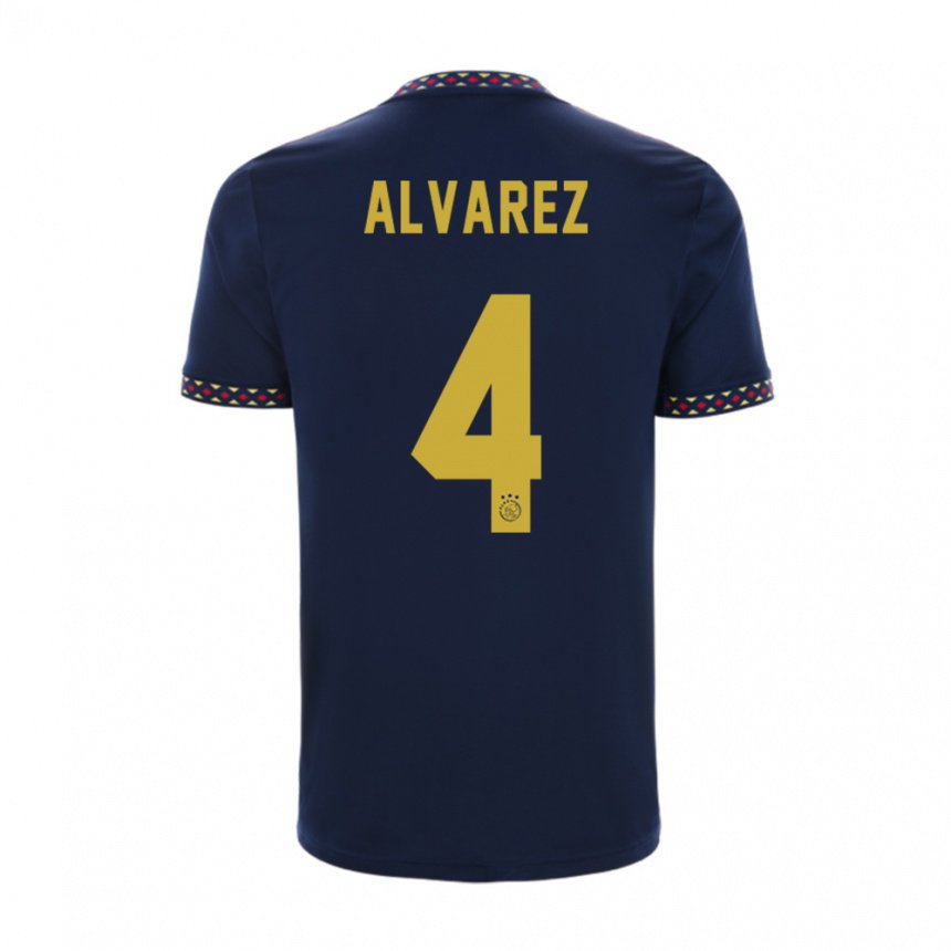 Niño Camiseta Edson Alvarez #4 Azul Oscuro 2ª Equipación 2022/23 La Camisa