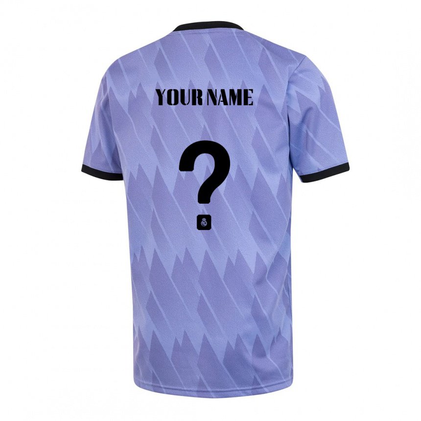 Niño Camiseta Su Nombre #0 Púrpura Negro 2ª Equipación 2022/23 La Camisa