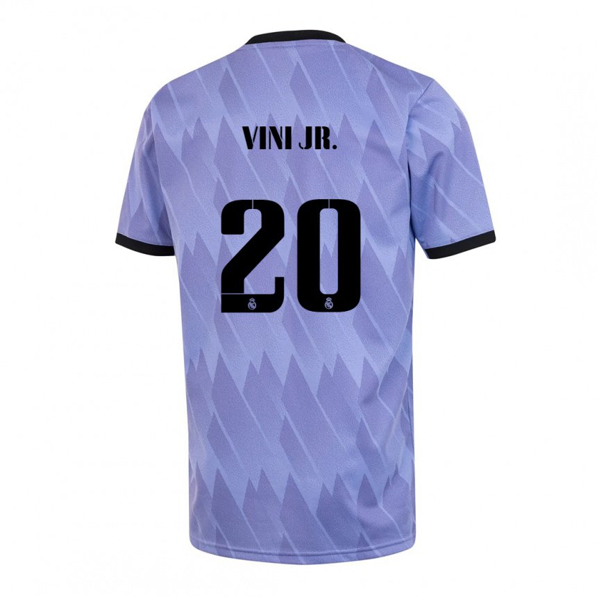 Niño Camiseta Vinicius Junior #20 Púrpura Negro 2ª Equipación 2022/23 La Camisa