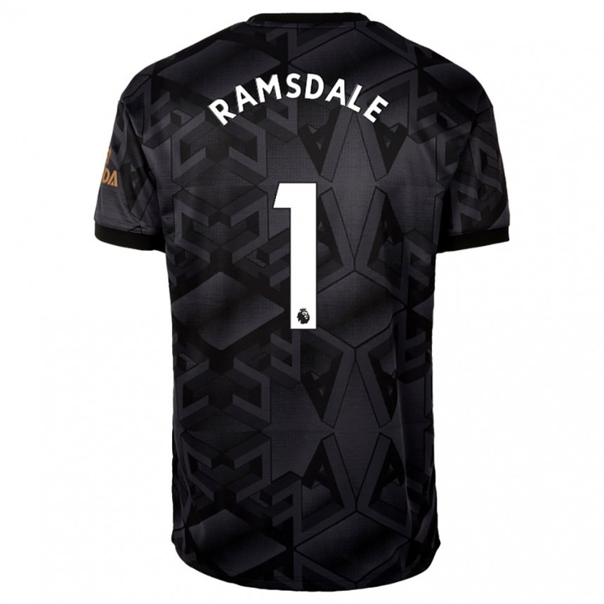 Niño Camiseta Aaron Ramsdale #1 Gris Oscuro 2ª Equipación 2022/23 La Camisa