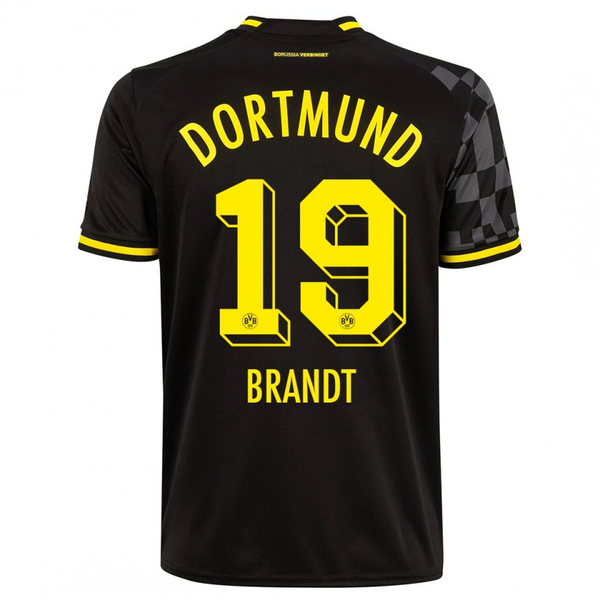 Niño Camiseta Julian Brandt #19 Negro 2ª Equipación 2022/23 La Camisa