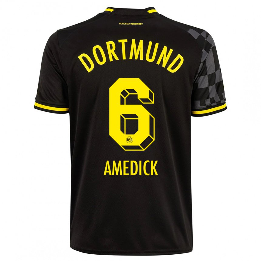 Niño Camiseta Maik Amedick #6 Negro 2ª Equipación 2022/23 La Camisa