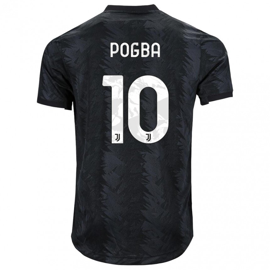 Niño Camiseta Paul Pogba #10 Negro Oscuro 2ª Equipación 2022/23 La Camisa