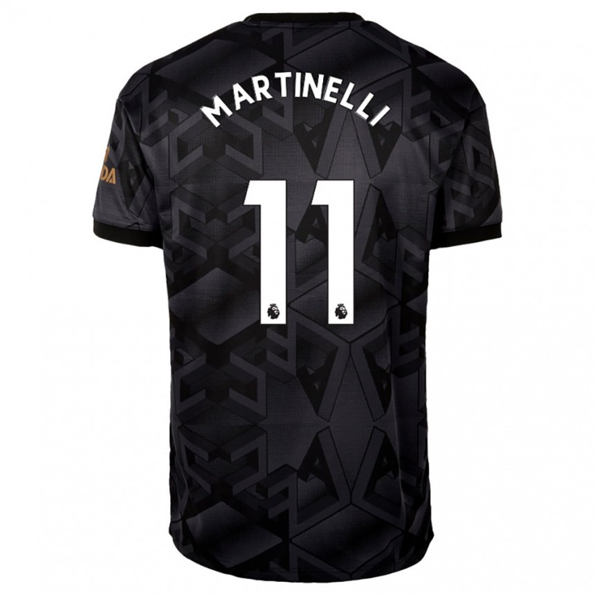 Niño Camiseta Gabriel Martinelli #11 Gris Oscuro 2ª Equipación 2022/23 La Camisa