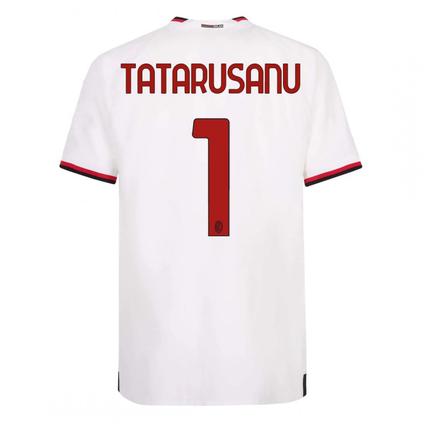 Niño Camiseta Ciprian Tatarusanu #1 Blanco Rojo 2ª Equipación 2022/23 La Camisa