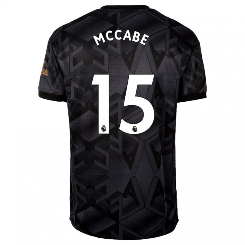 Niño Camiseta Katie Mccabe #15 Gris Oscuro 2ª Equipación 2022/23 La Camisa