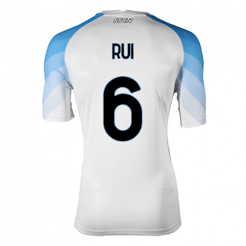 Niño Camiseta Mario Rui #6 Blanco Cielo Azul 2ª Equipación 2022/23 La Camisa